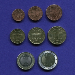 Набор монет Германии EURO 8 монет 2002 UNC