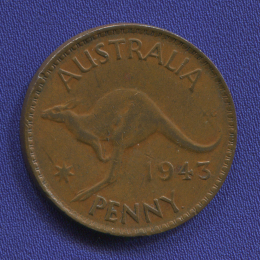 Австралия 1 пенни 1943 UNC Георг 6