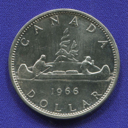 Канада 1 доллар 1966 UNC 