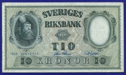 Швеция 10 крон 1956 XF