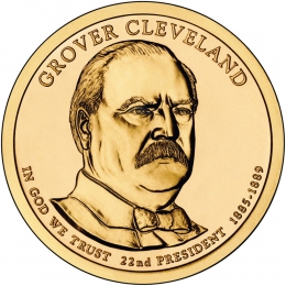 США 1 доллар 2012 года президент №22 Гровер Кливленд