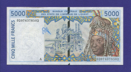 Кот-д'Ивуар 5000 франков 2002 XF