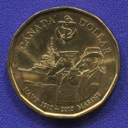 Канада 1 доллар 2010 UNC 100 лет королевскому флоту Канады 