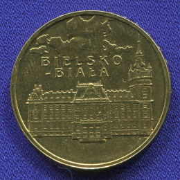 Польша 2 злотых 2008 UNC Бельско-Бяла 