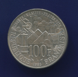 Франция 100 франков 1985 XF 