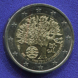 Португалия 2 евро 2007 UNC Председательство Португалии в ЕС 