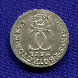 Швеция 5 эйре 1692 aUNC 