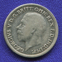 Англия 6 пенсов 1935 XF- 